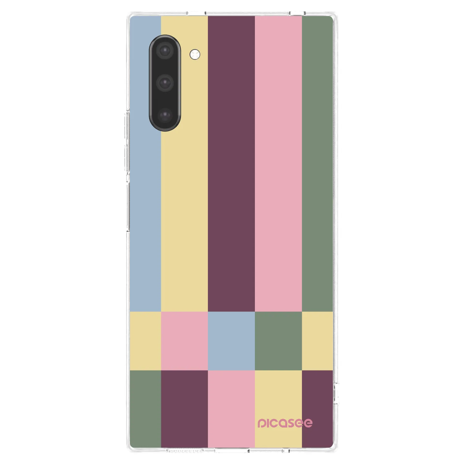 Picasee silikonový průhledný obal pro Samsung Galaxy Note 10 N970F - Lobby tiles