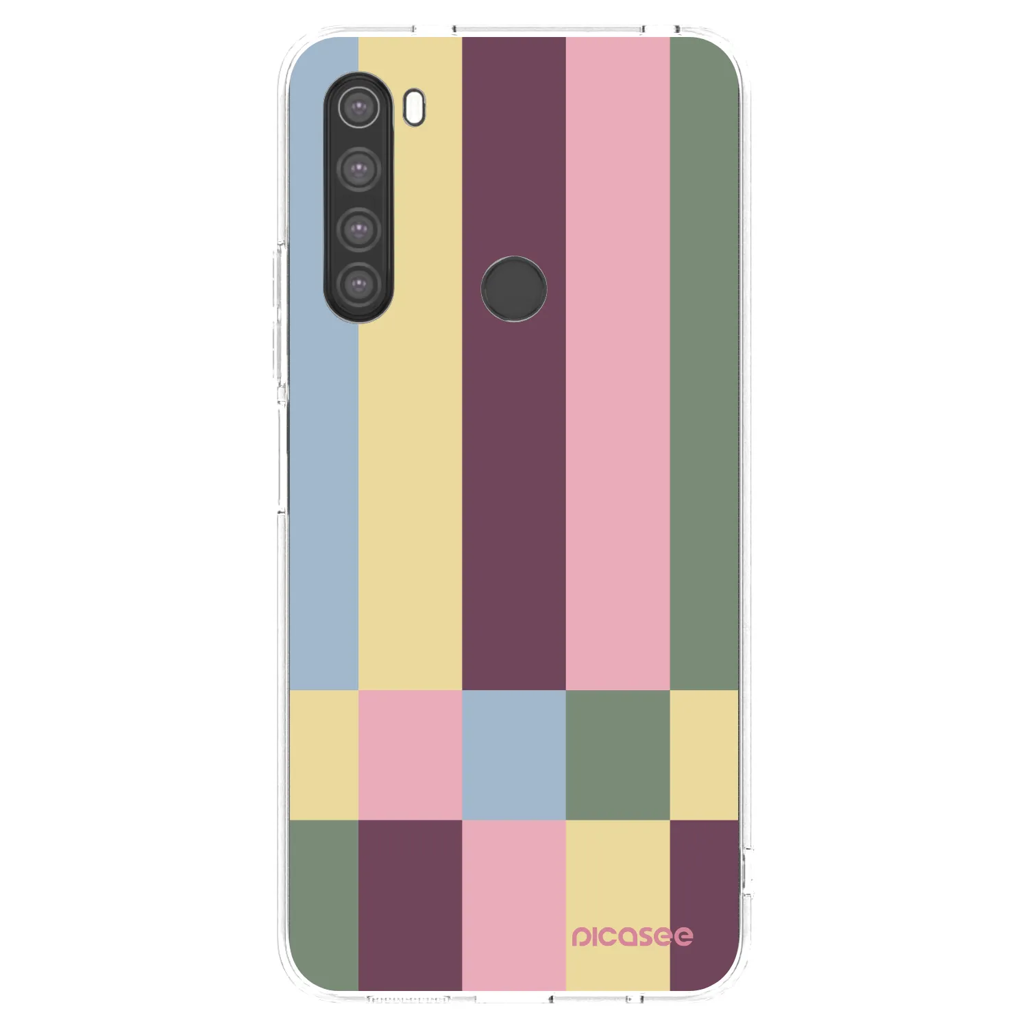 Picasee silikonový průhledný obal pro Xiaomi Redmi Note 8 - Lobby tiles