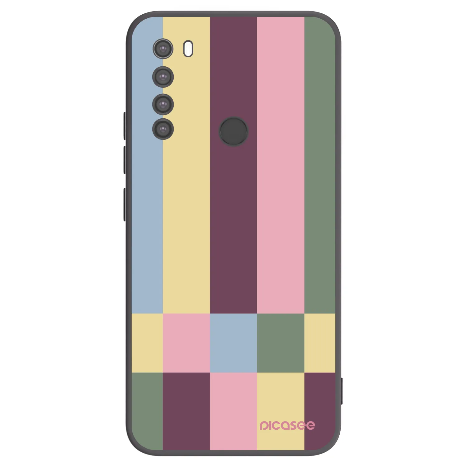 Picasee silikonový černý obal pro Xiaomi Redmi Note 8 - Lobby tiles