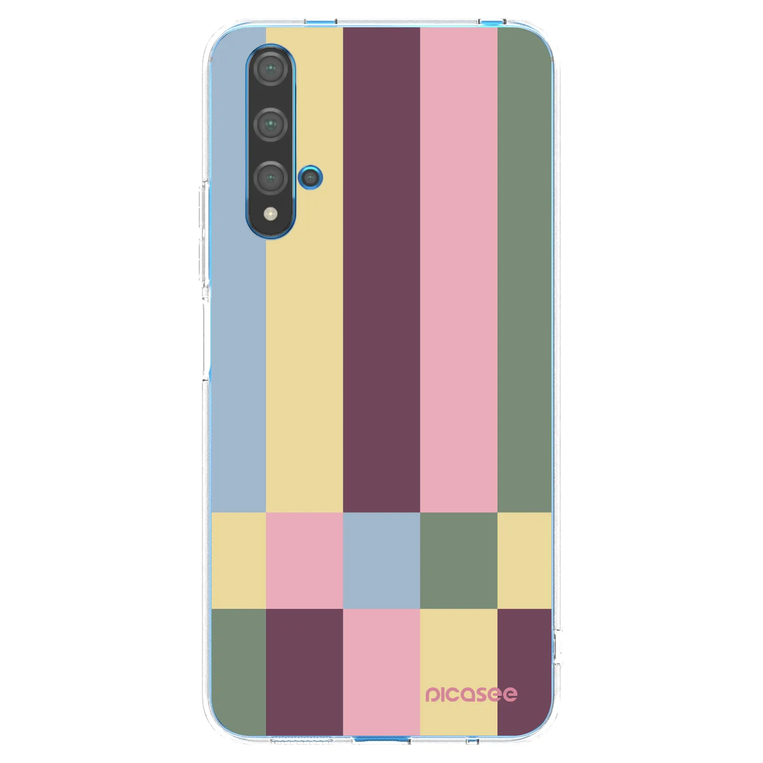 Picasee silikonový průhledný obal pro Huawei Nova 5T - Lobby tiles