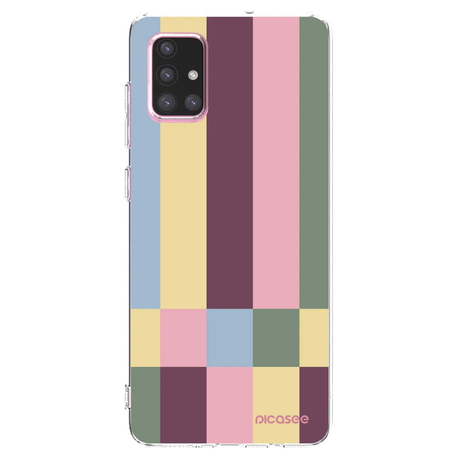 Picasee silikonový průhledný obal pro Samsung Galaxy A71 A715F - Lobby tiles