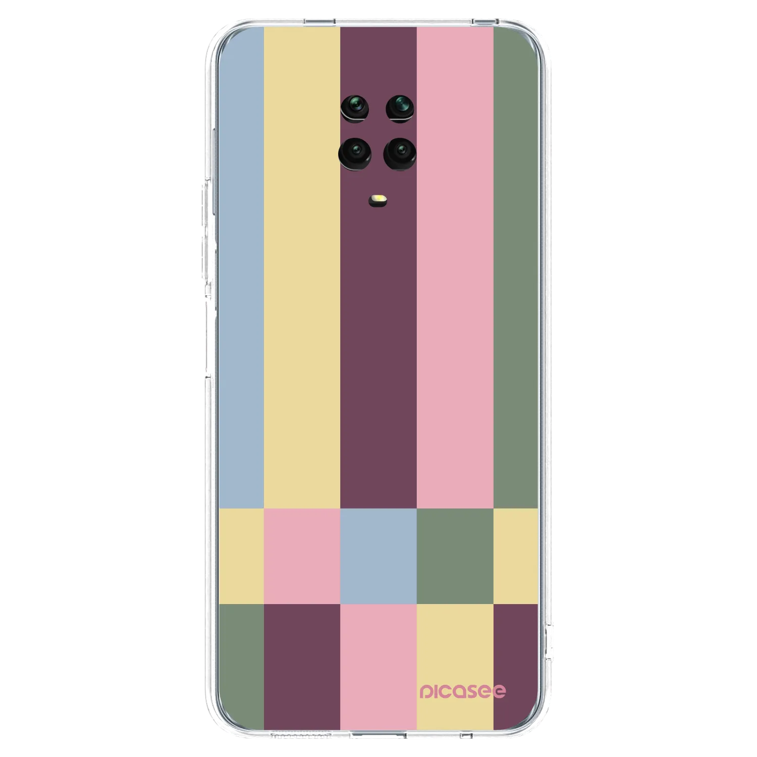 Picasee silikonový průhledný obal pro Xiaomi Redmi Note 9 Pro - Lobby tiles