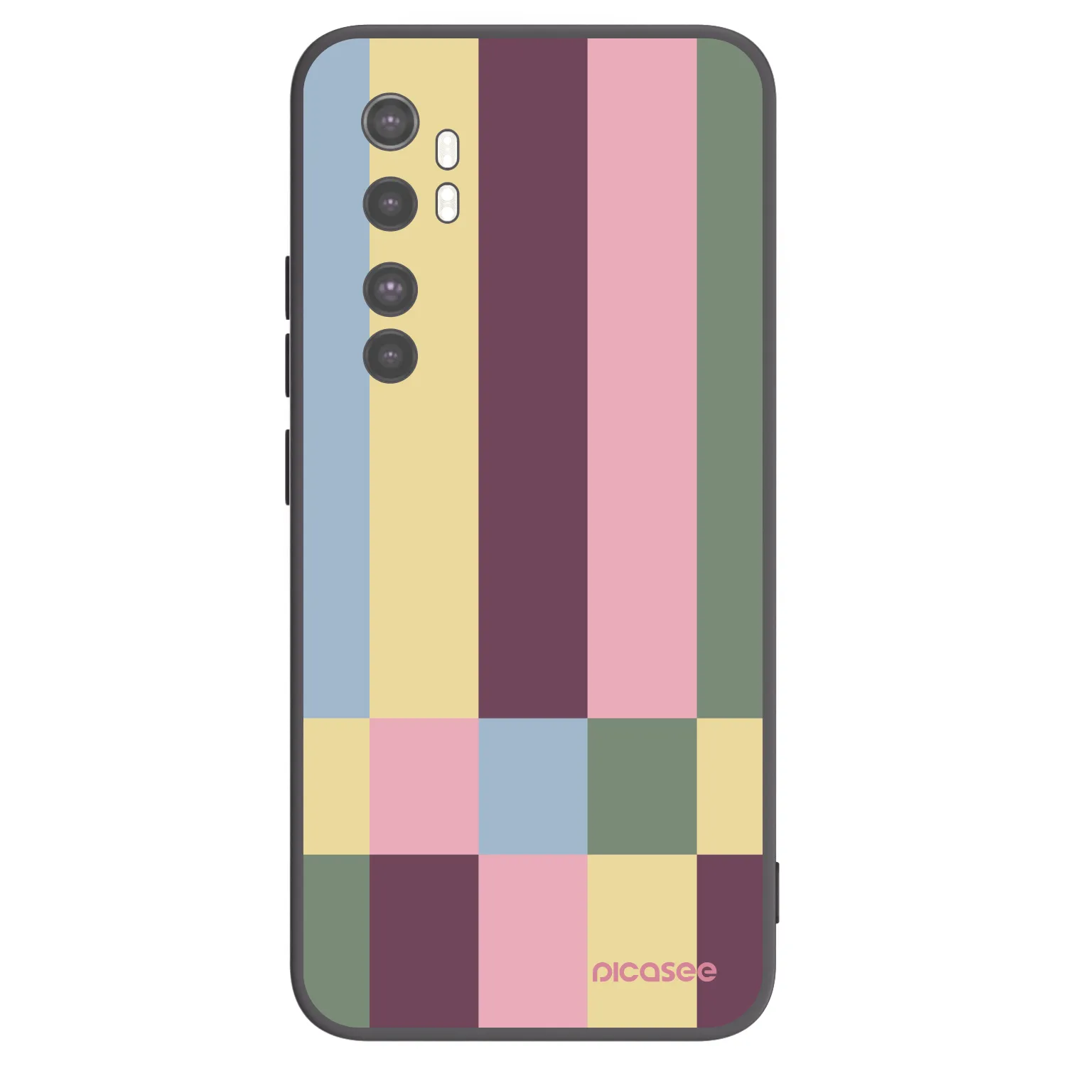 Picasee silikonový černý obal pro Xiaomi Mi Note 10 Lite - Lobby tiles