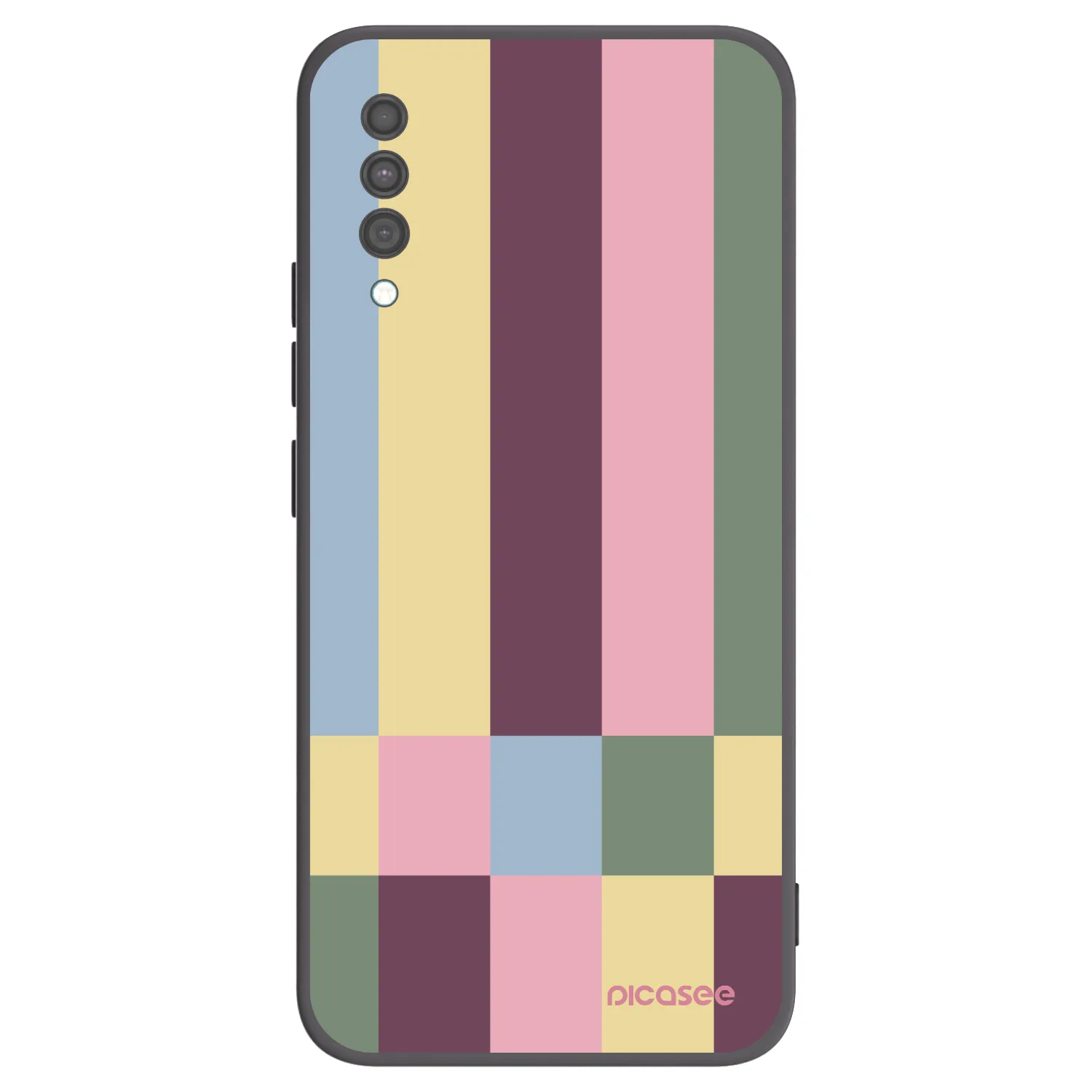 Picasee silikonový černý obal pro Samsung Galaxy A30s A307F - Lobby tiles
