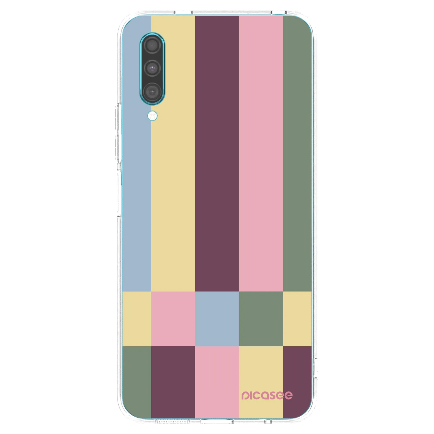 Picasee silikonový průhledný obal pro Samsung Galaxy A30s A307F - Lobby tiles