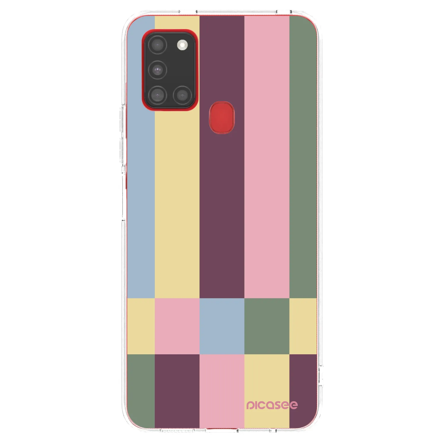 Picasee silikonový průhledný obal pro Samsung Galaxy A21s - Lobby tiles
