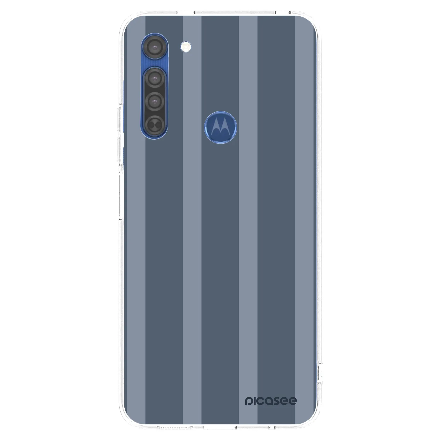 Picasee silikonový průhledný obal pro Motorola Moto G8 - Midnight lounge