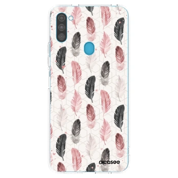 Picasee silikonový průhledný obal pro Samsung Galaxy M11 - Pírka 2