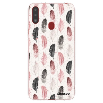 Picasee silikonový průhledný obal pro Samsung Galaxy A20s - Pírka 2