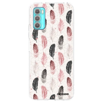 Picasee silikonový průhledný obal pro Motorola Moto G60 - Pírka 2