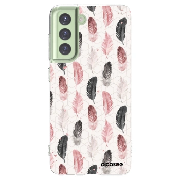 Picasee silikonový průhledný obal pro Samsung Galaxy S21 FE 5G - Pírka 2