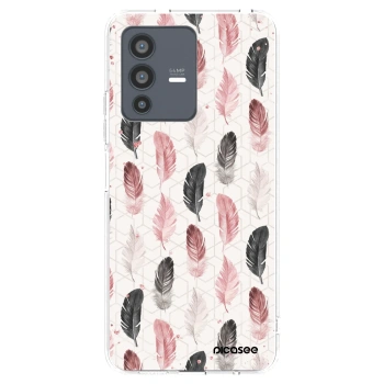 Picasee silikonový průhledný obal pro Vivo V23 5G - Pírka 2
