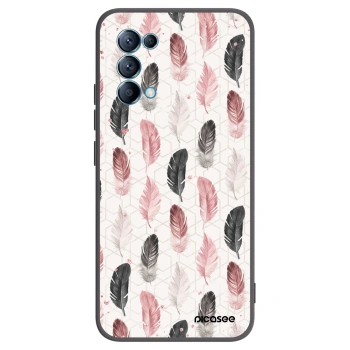 Picasee silikonový černý obal pro OPPO Reno 5 5G - Pírka 2