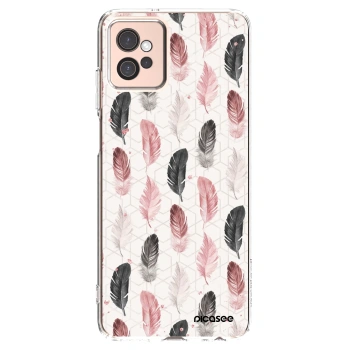 Picasee silikonový průhledný obal pro Motorola Moto G32 - Pírka 2