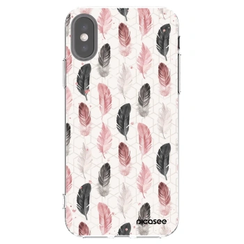 Picasee silikonový průhledný obal pro Apple iPhone X/XS - Pírka 2