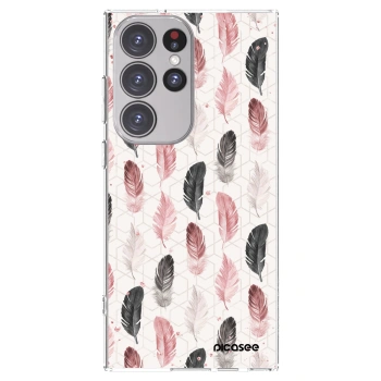 Picasee silikonový průhledný obal pro Samsung Galaxy S23 Ultra 5G - Pírka 2
