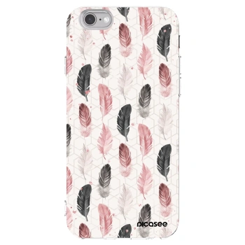 Picasee silikonový průhledný obal pro Apple iPhone 6/6S - Pírka 2