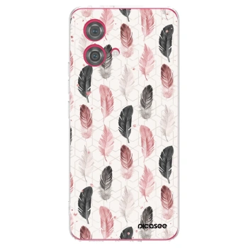 Picasee silikonový průhledný obal pro Motorola Moto G84 5G - Pírka 2