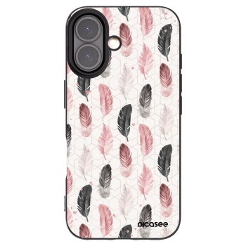 Picasee silikonový černý obal pro Apple iPhone 16 - Pírka 2