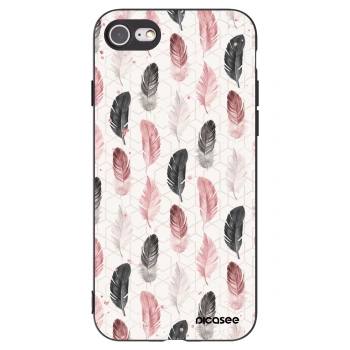 Picasee silikonový černý obal pro Apple iPhone 8 - Pírka 2
