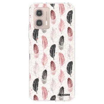 Picasee silikonový průhledný obal pro Motorola Moto G53 5G - Pírka 2
