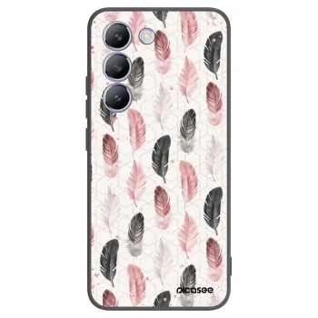 Picasee silikonový černý obal pro Vivo V40 SE 5G - Pírka 2