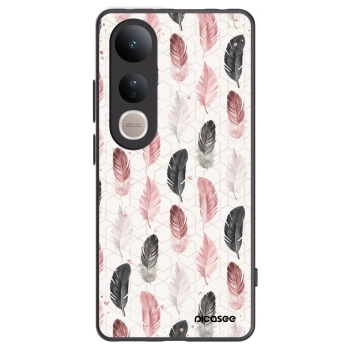 Picasee silikonový černý obal pro Vivo V50 Lite 5G - Pírka 2
