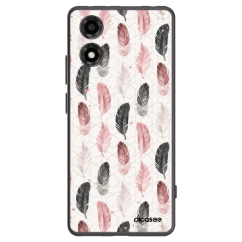 Picasee silikonový černý obal pro Motorola Moto E14 - Pírka 2