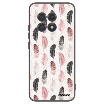 Picasee silikonový černý obal pro OnePlus 13R 5G - Pírka 2