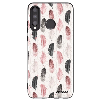 Picasee silikonový černý obal pro Huawei P30 Lite - Pírka 2