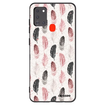 Picasee silikonový černý obal pro Samsung Galaxy A21s - Pírka 2