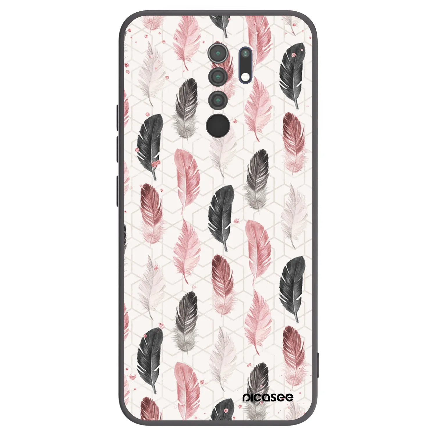 Picasee silikonový černý obal pro Xiaomi Redmi 9 - Pírka 2