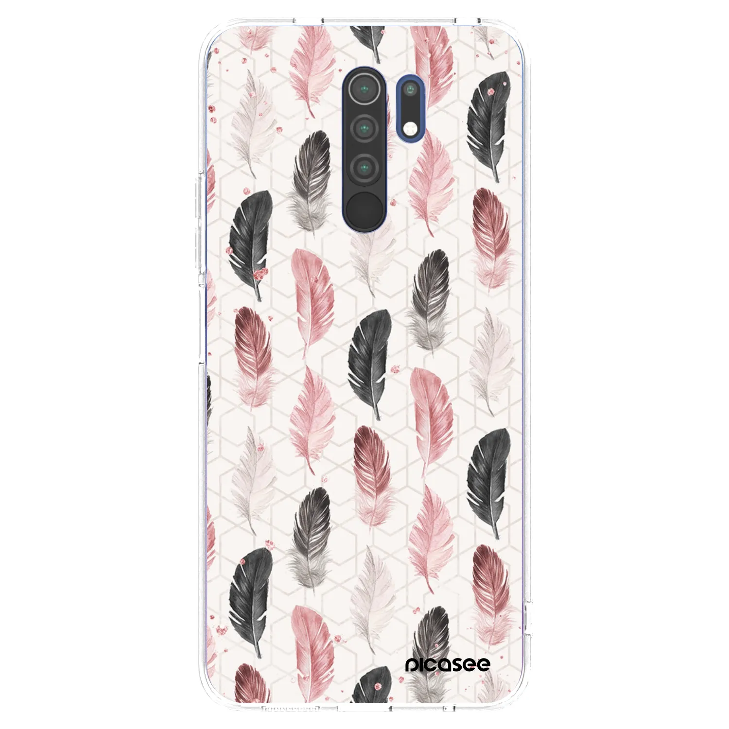 Picasee silikonový průhledný obal pro Xiaomi Redmi 9 - Pírka 2