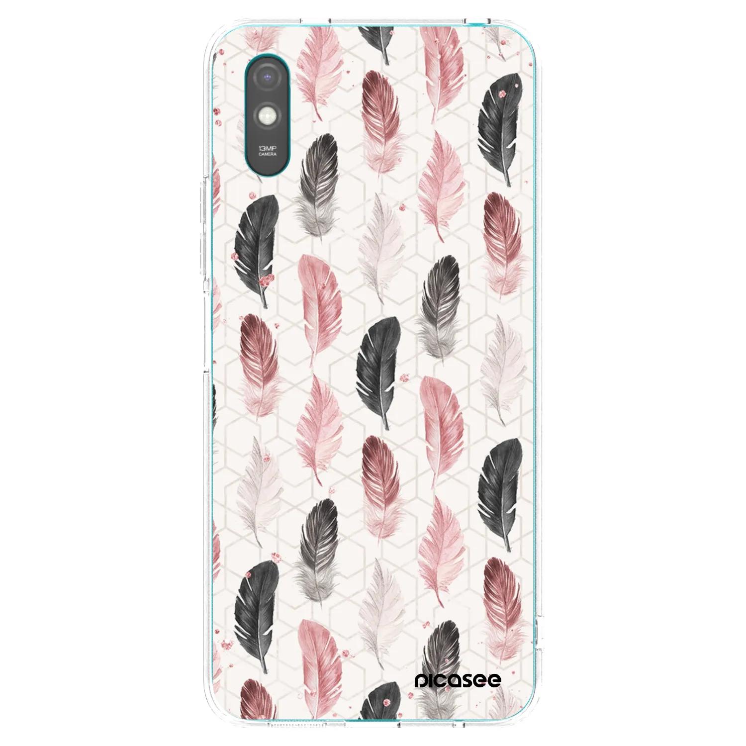 Picasee silikonový průhledný obal pro Xiaomi Redmi 9A - Pírka 2