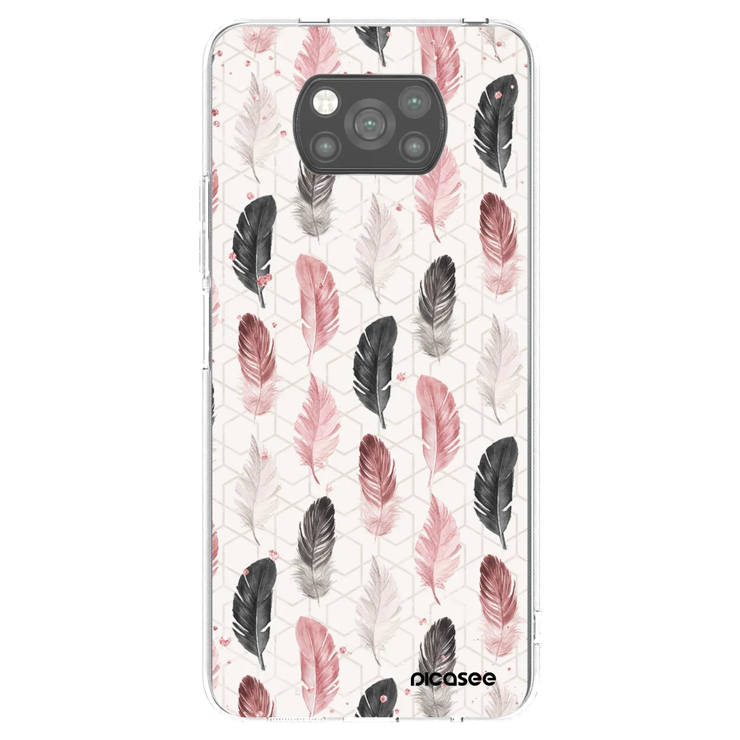 Picasee silikonový černý obal pro Xiaomi Poco X3 - Pírka 2