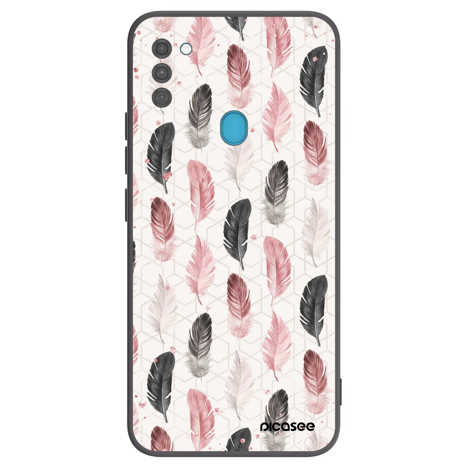 Picasee silikonový černý obal pro Samsung Galaxy M11 - Pírka 2