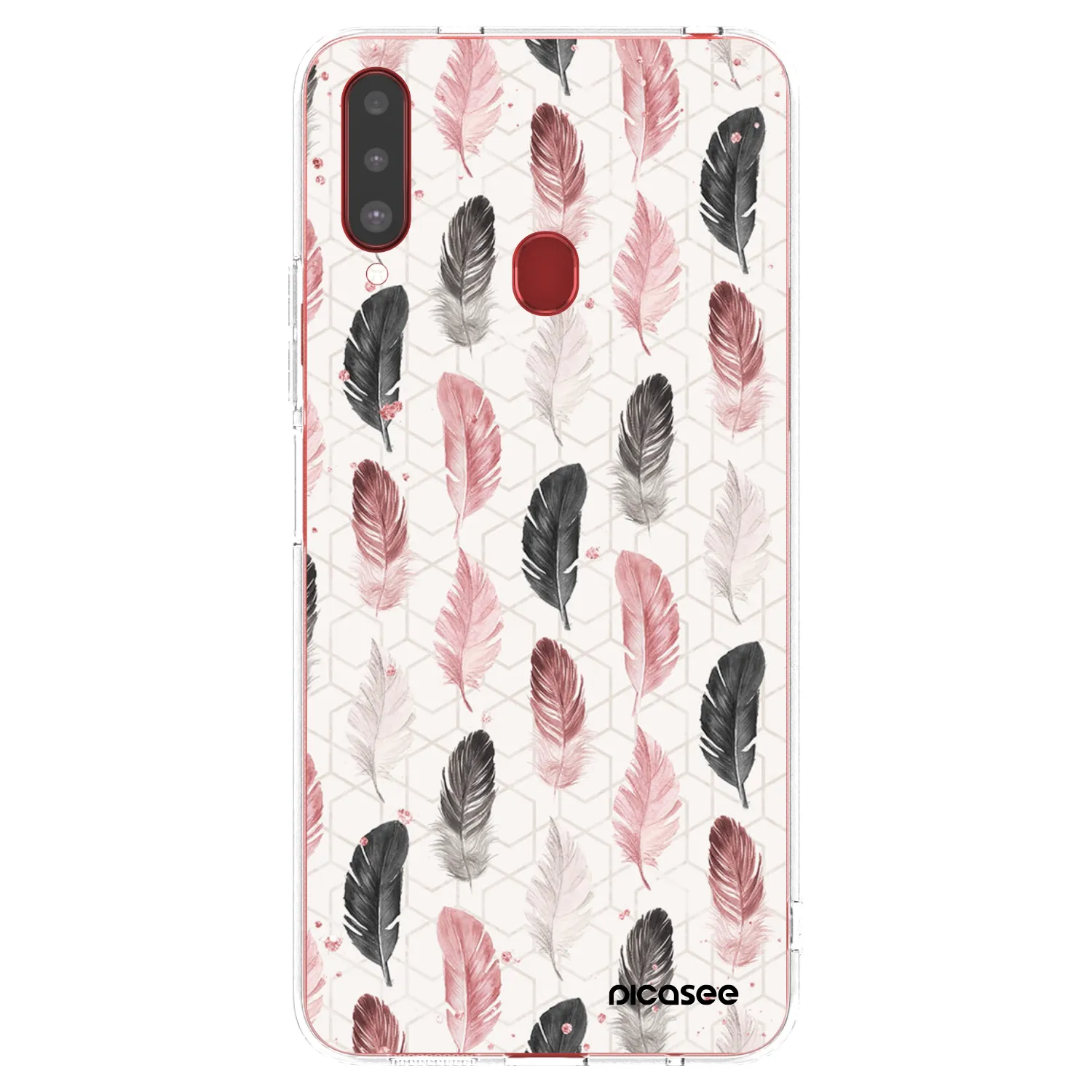 Picasee silikonový průhledný obal pro Samsung Galaxy A20s - Pírka 2