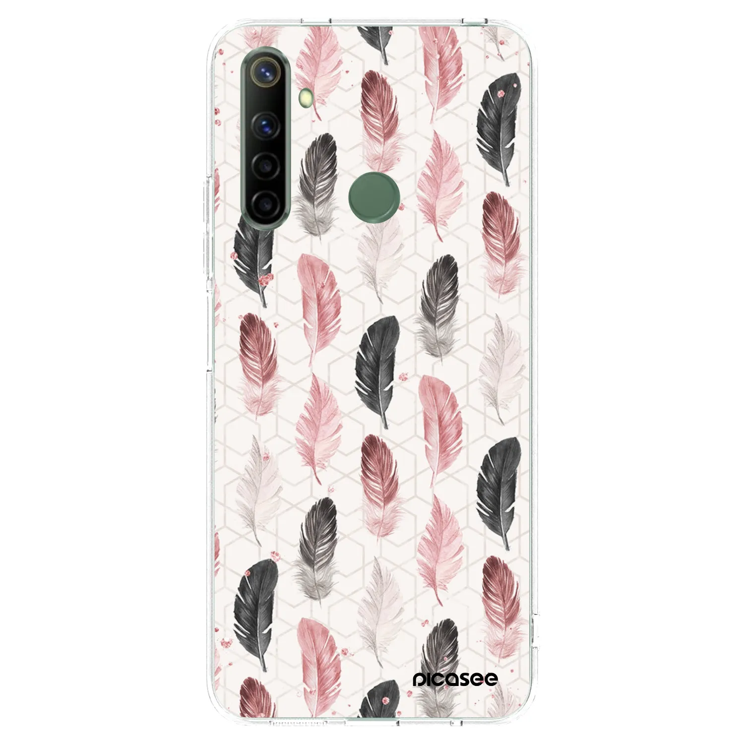 Picasee silikonový průhledný obal pro Realme 6i - Pírka 2