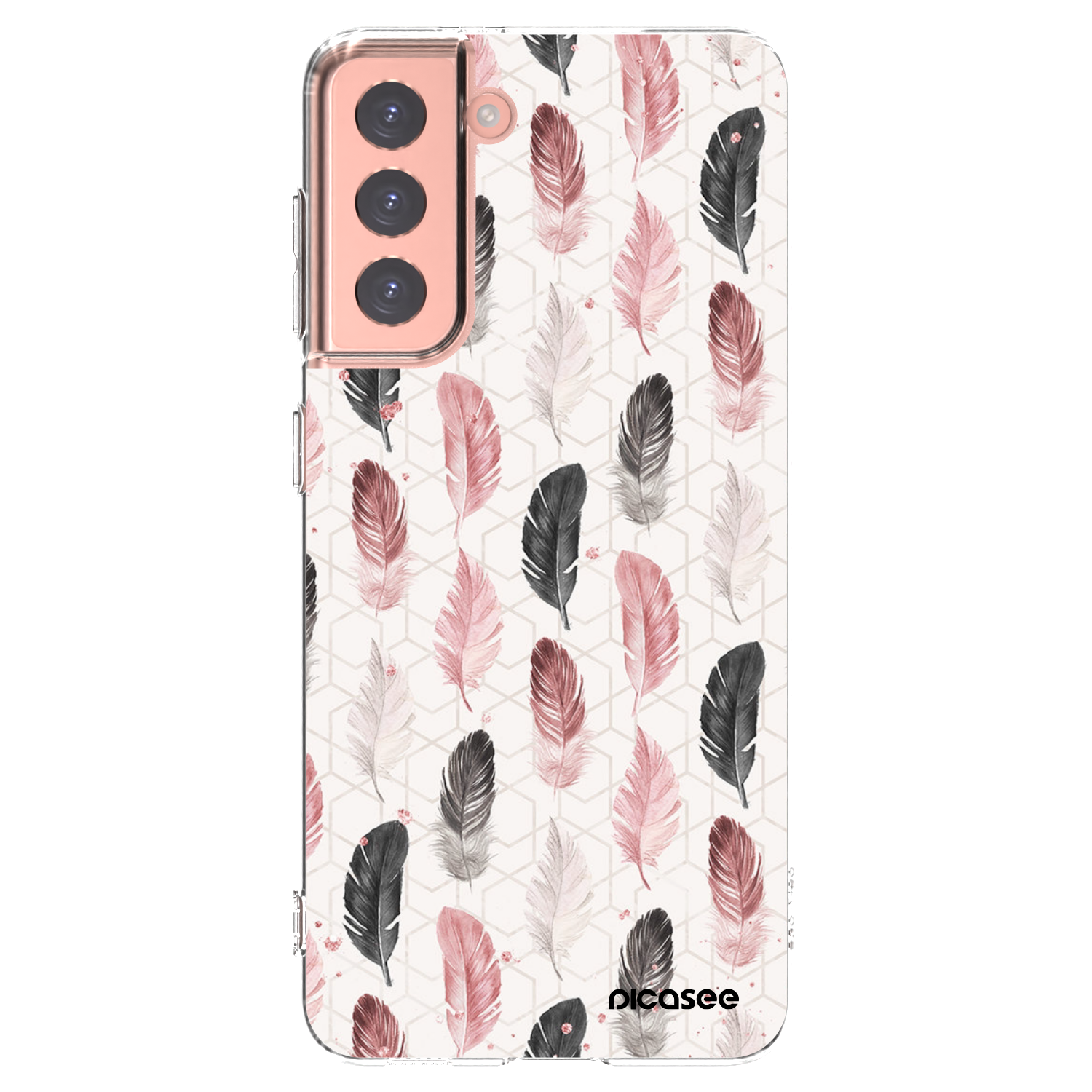 Picasee silikonový průhledný obal pro Samsung Galaxy S21 5G G991B - Pírka 2