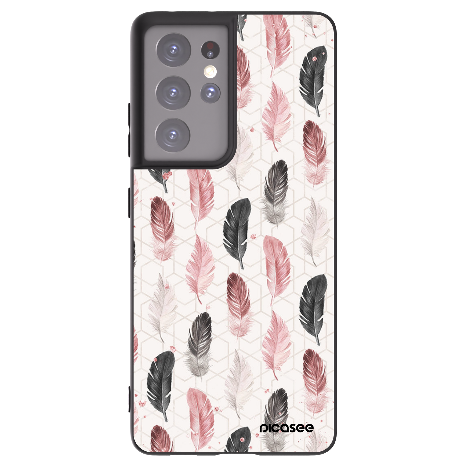 Picasee silikonový černý obal pro Samsung Galaxy S21 Ultra 5G G998B - Pírka 2