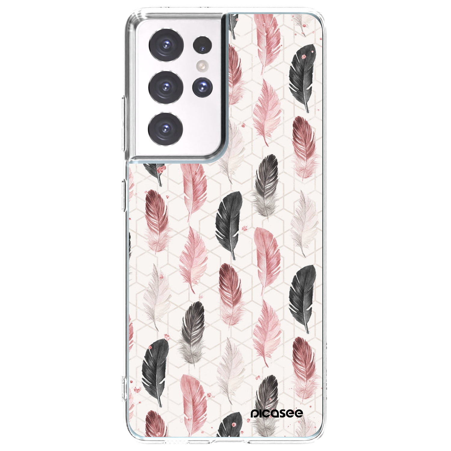 Picasee silikonový průhledný obal pro Samsung Galaxy S21 Ultra 5G G998B - Pírka 2