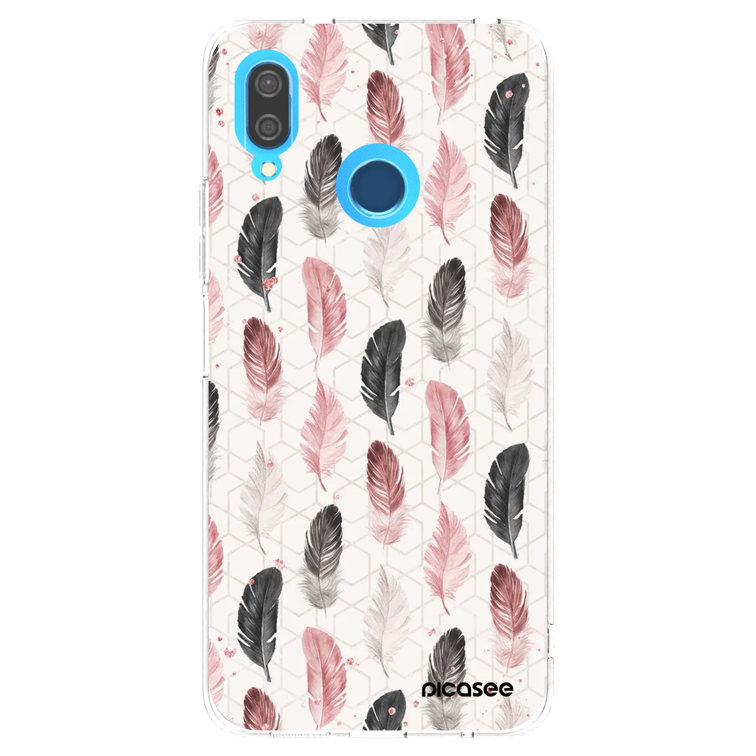 Picasee silikonový průhledný obal pro Huawei P20 Lite - Pírka 2