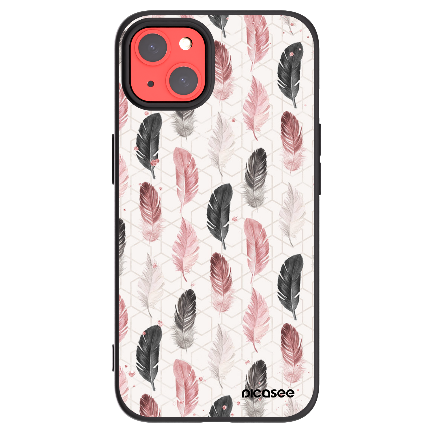 Picasee silikonový černý obal pro Apple iPhone 13 - Pírka 2