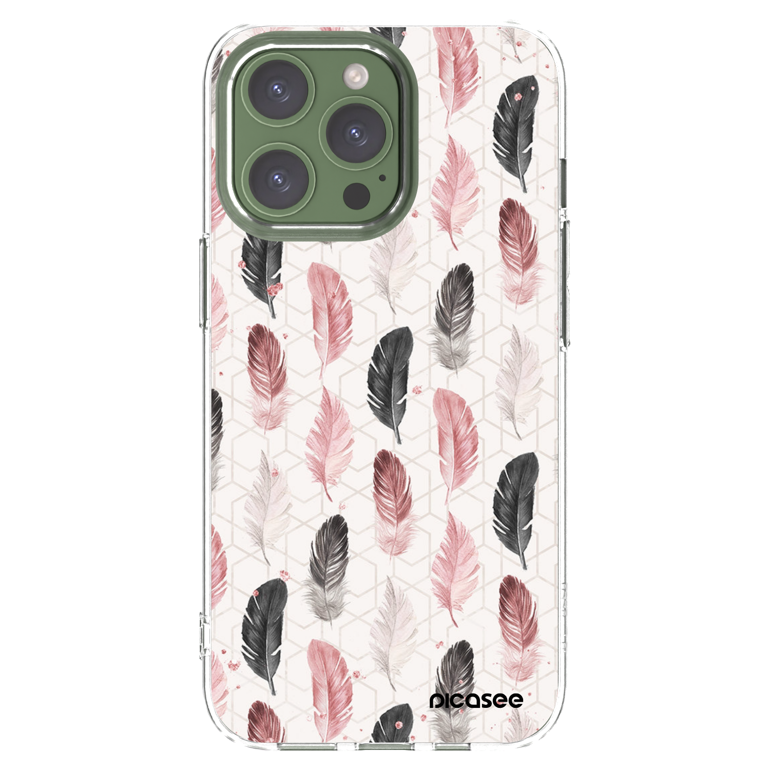Picasee silikonový průhledný obal pro Apple iPhone 13 Pro - Pírka 2