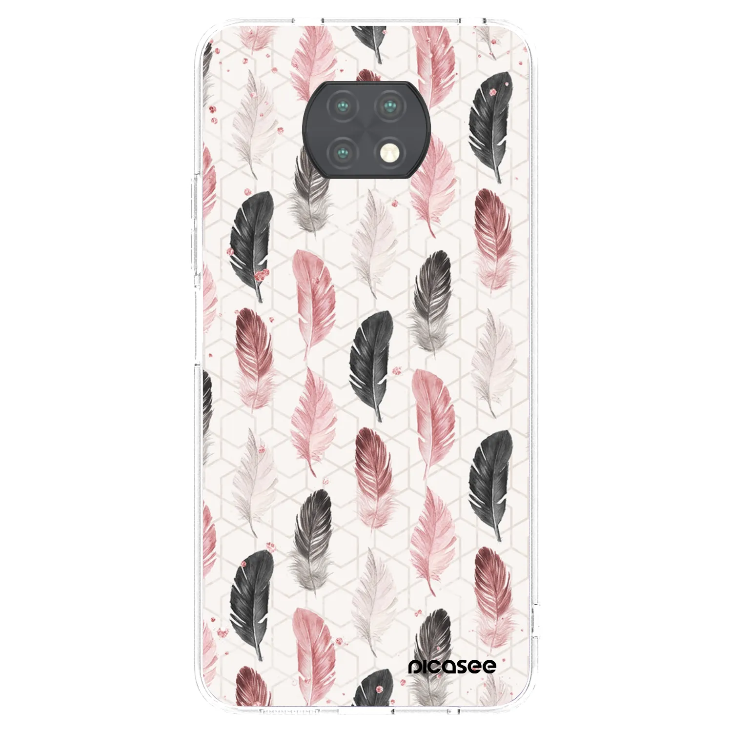 Picasee silikonový průhledný obal pro Xiaomi Redmi Note 9T - Pírka 2