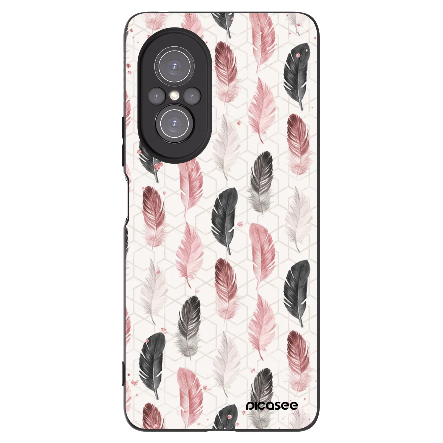 Picasee silikonový černý obal pro Huawei Nova 9 SE - Pírka 2
