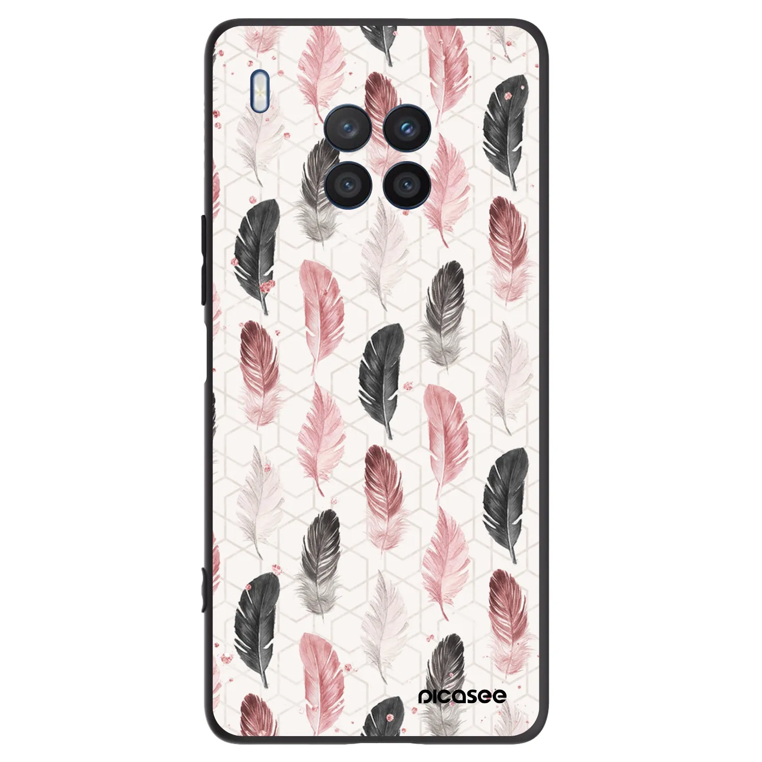 Picasee silikonový černý obal pro Honor 50 Lite - Pírka 2