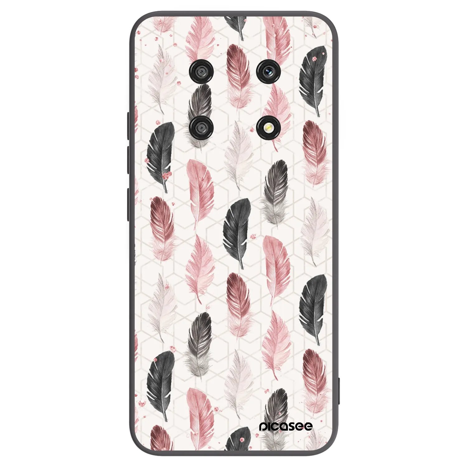 Picasee silikonový černý obal pro Honor Magic4 Lite 5G - Pírka 2