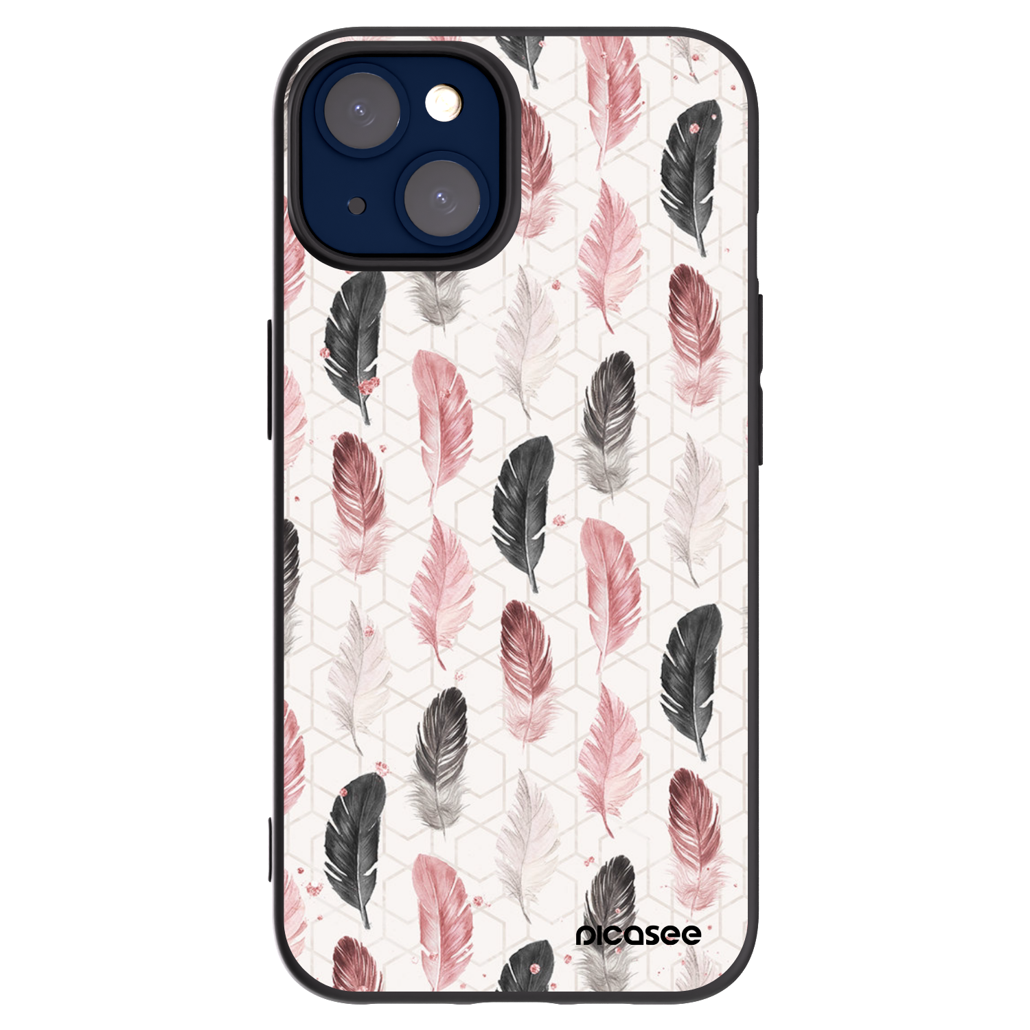 Picasee silikonový černý obal pro Apple iPhone 14 - Pírka 2