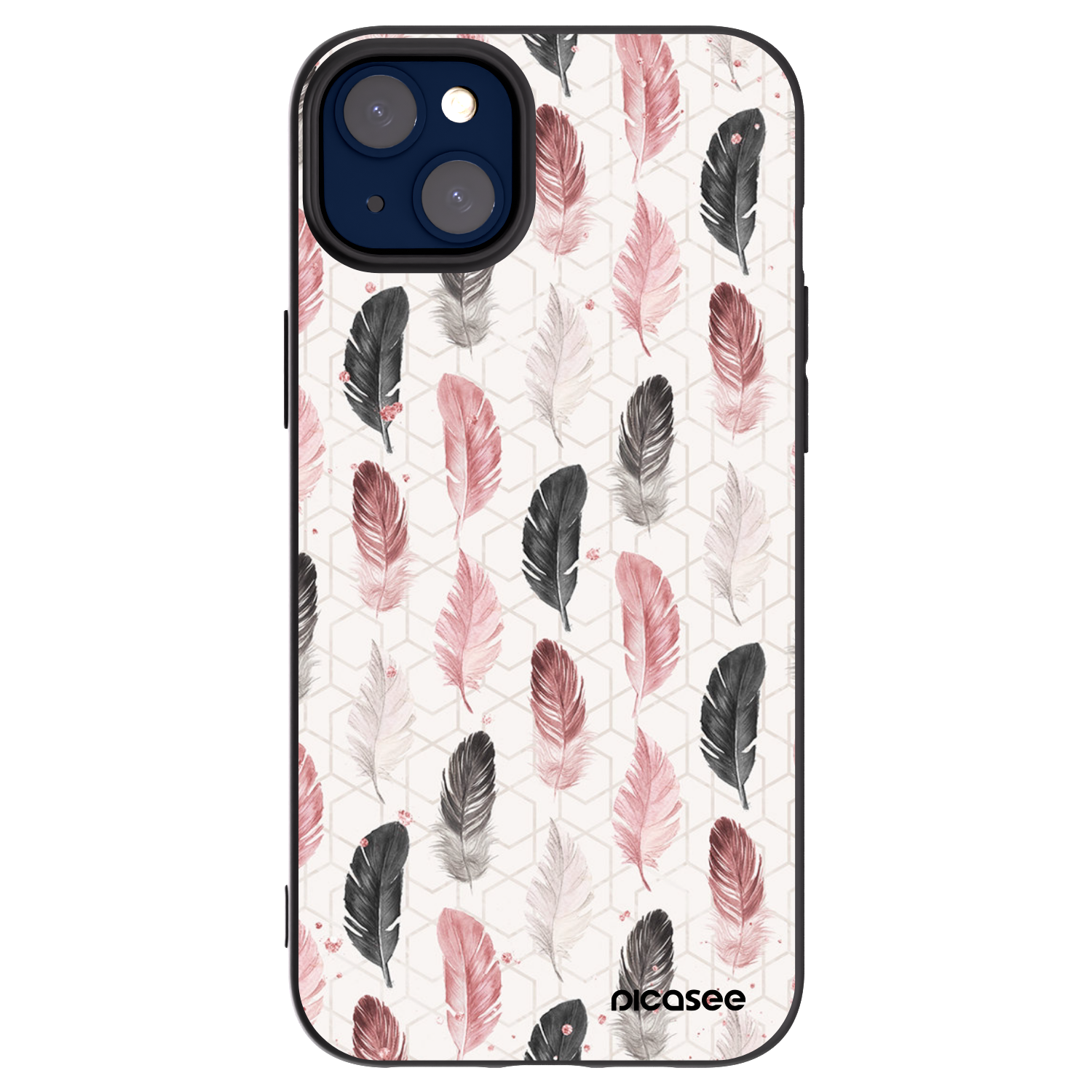 Picasee silikonový černý obal pro Apple iPhone 14 Plus - Pírka 2